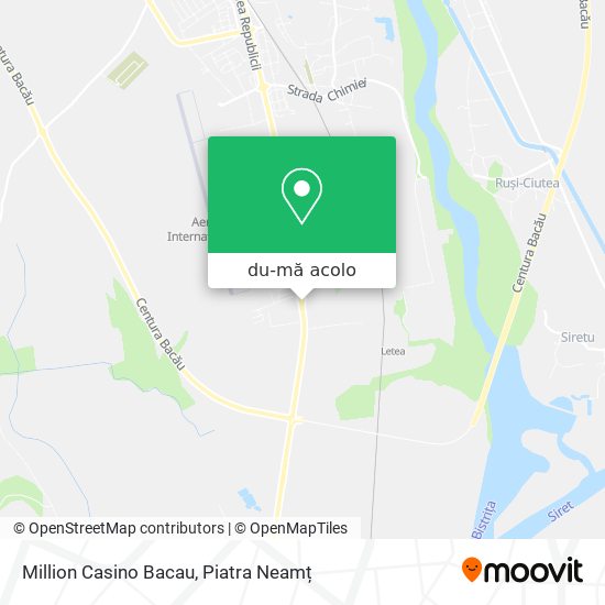 Hartă Million Casino Bacau