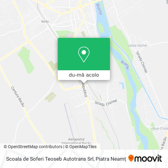 Hartă Scoala de Soferi Teoseb Autotrans Srl