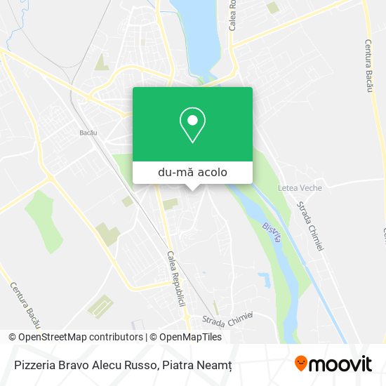 Hartă Pizzeria Bravo Alecu Russo