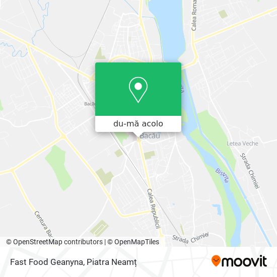 Hartă Fast Food Geanyna