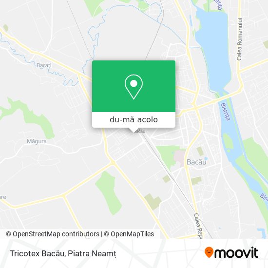 Hartă Tricotex Bacău