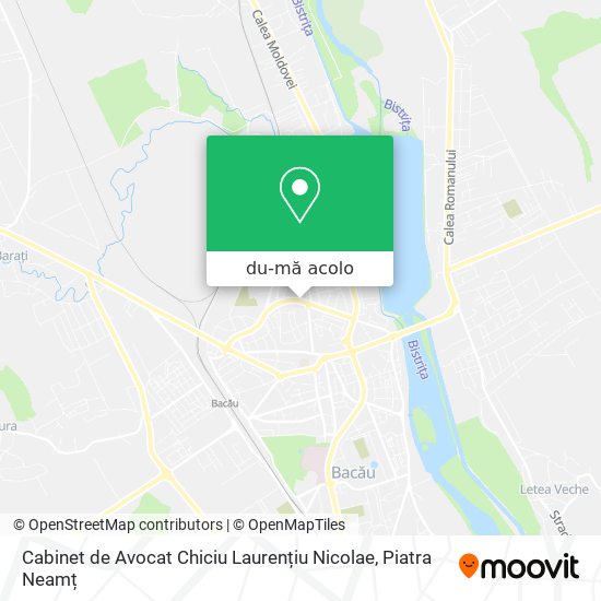 Hartă Cabinet de Avocat Chiciu Laurențiu Nicolae