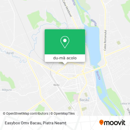 Hartă Easybox Omv Bacau