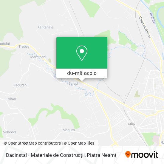 Hartă Dacinstal - Materiale de Construcții