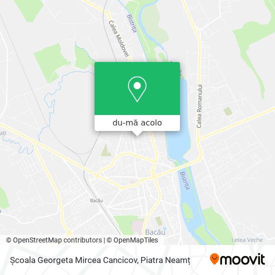 Hartă Școala Georgeta Mircea Cancicov