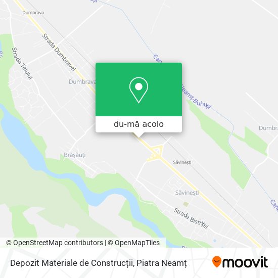 Hartă Depozit Materiale de Construcții