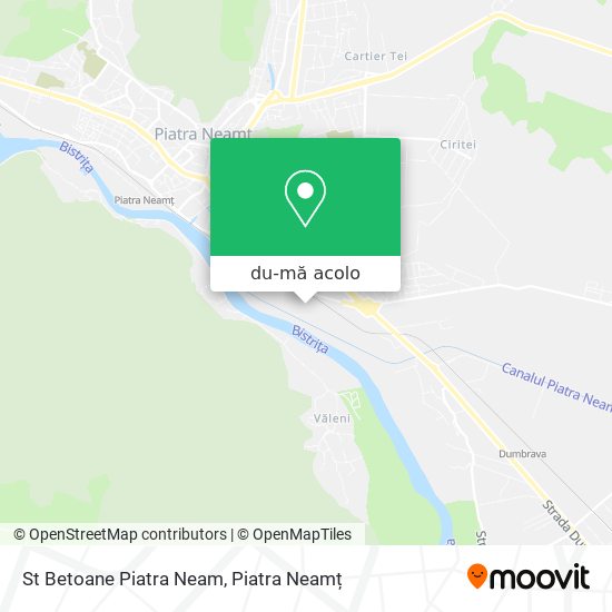 Hartă St Betoane Piatra Neam