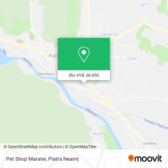 Hartă Pet Shop Maratei