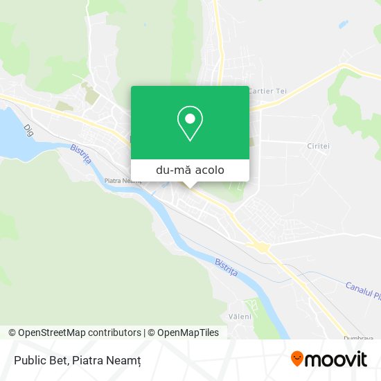 Hartă Public Bet