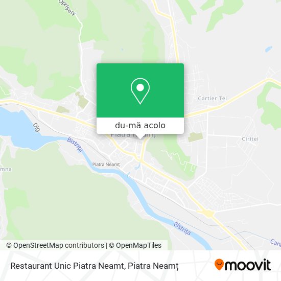 Hartă Restaurant Unic Piatra Neamt