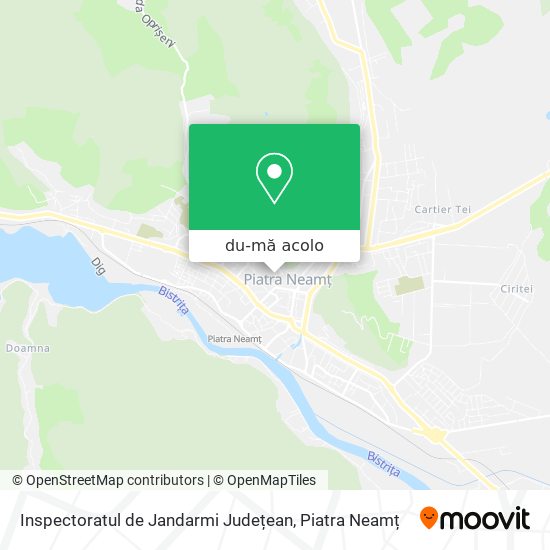 Hartă Inspectoratul de Jandarmi Județean