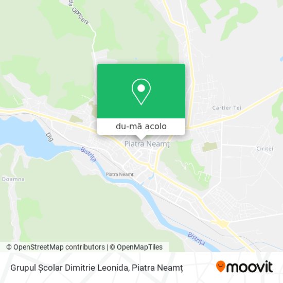 Hartă Grupul Școlar Dimitrie Leonida