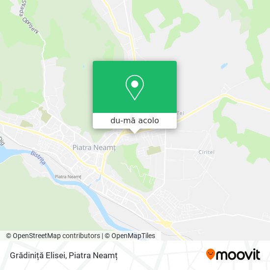 Hartă Grădiniță Elisei