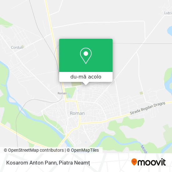 Hartă Kosarom Anton Pann