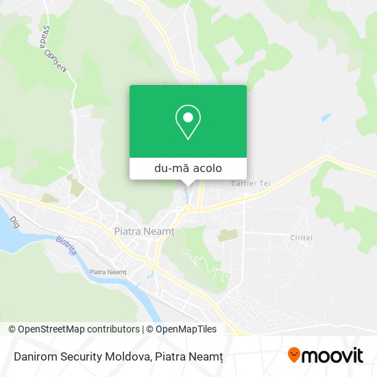 Hartă Danirom Security Moldova