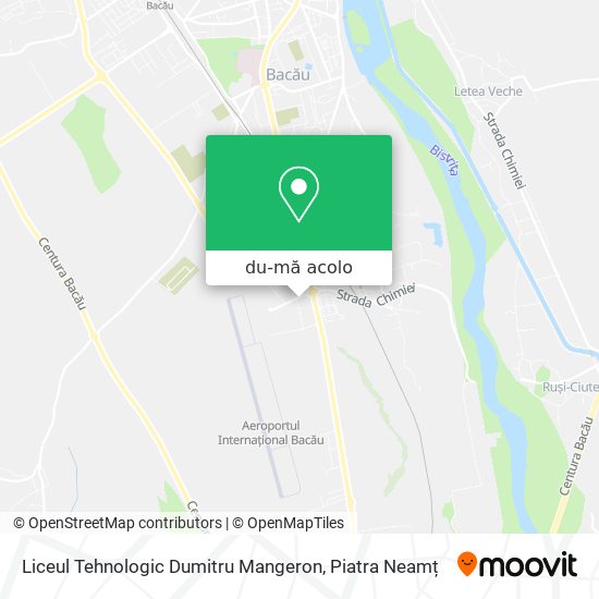 Hartă Liceul Tehnologic Dumitru Mangeron