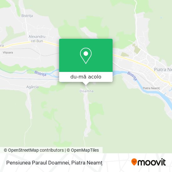 Hartă Pensiunea Paraul Doamnei