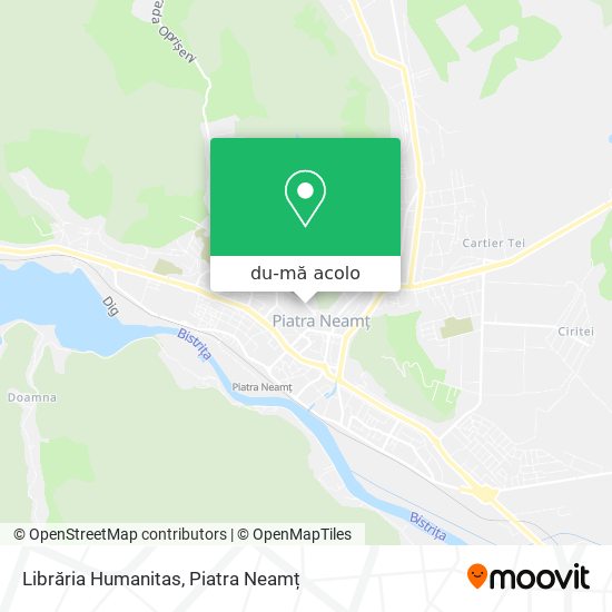 Hartă Librăria Humanitas