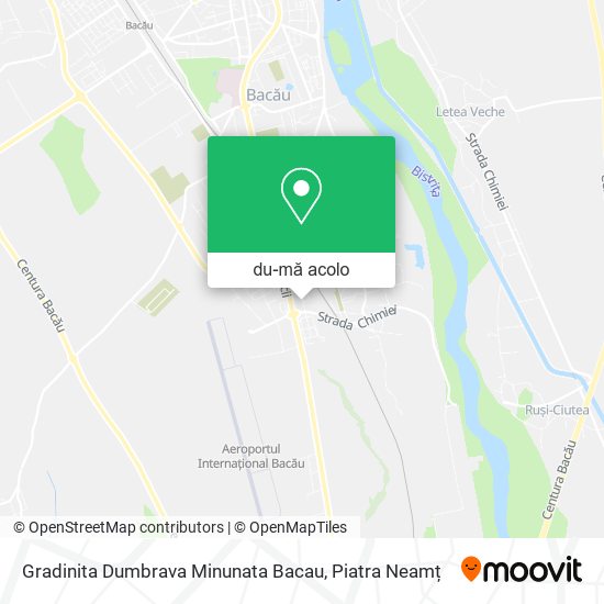 Hartă Gradinita Dumbrava Minunata Bacau