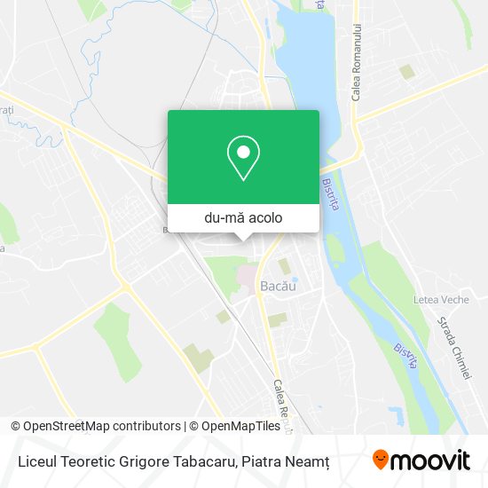 Hartă Liceul Teoretic Grigore Tabacaru