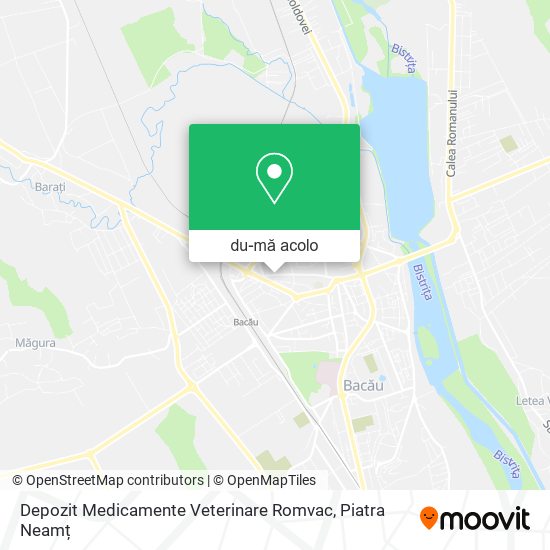 Hartă Depozit Medicamente Veterinare Romvac