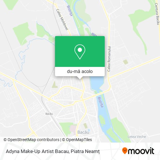 Hartă Adyna Make-Up Artist Bacau