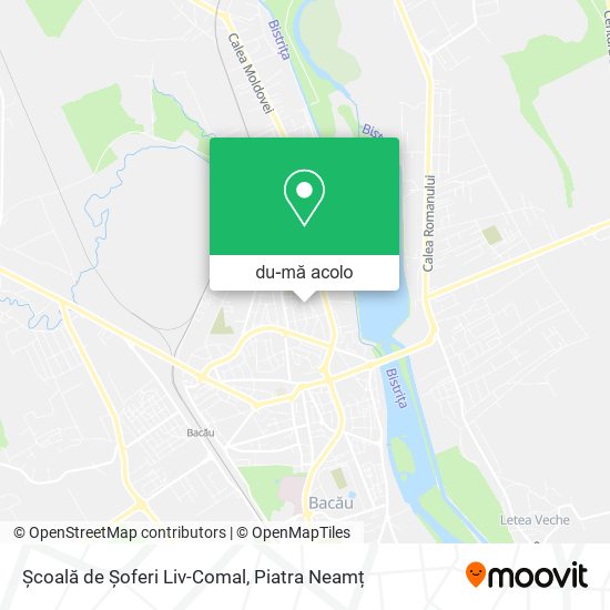 Hartă Școală de Șoferi Liv-Comal