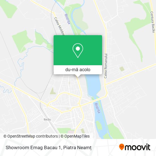 Hartă Showroom Emag Bacau 1