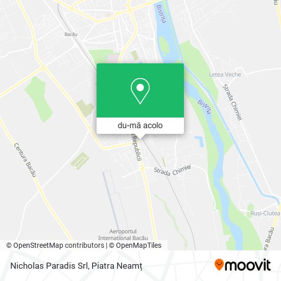 Hartă Nicholas Paradis Srl