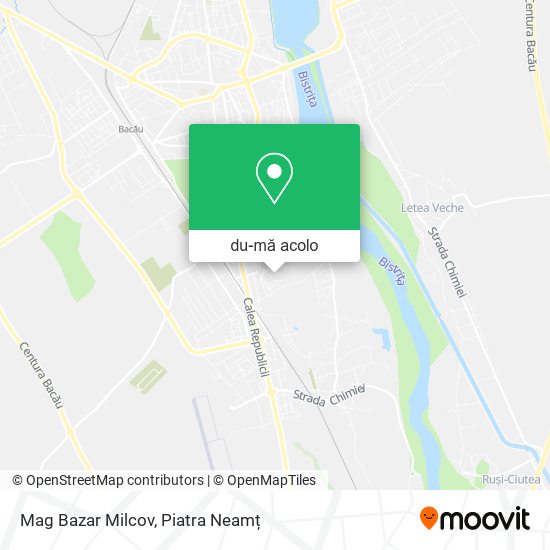 Hartă Mag Bazar Milcov