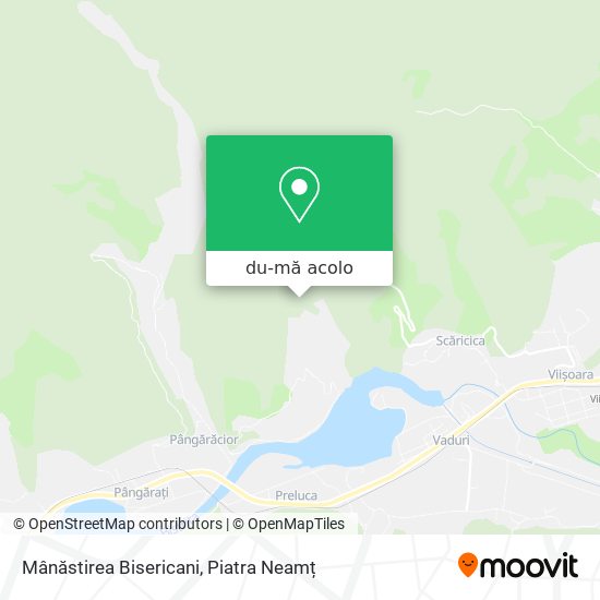 Hartă Mânăstirea Bisericani