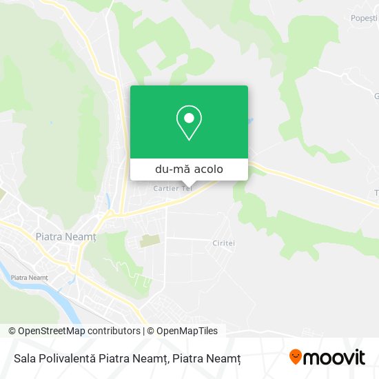 Hartă Sala Polivalentă Piatra Neamț