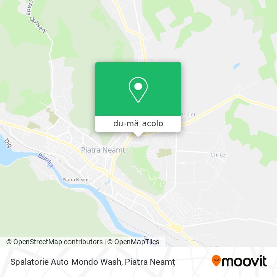 Hartă Spalatorie Auto Mondo Wash