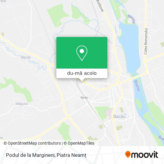 Hartă Podul de la Margineni