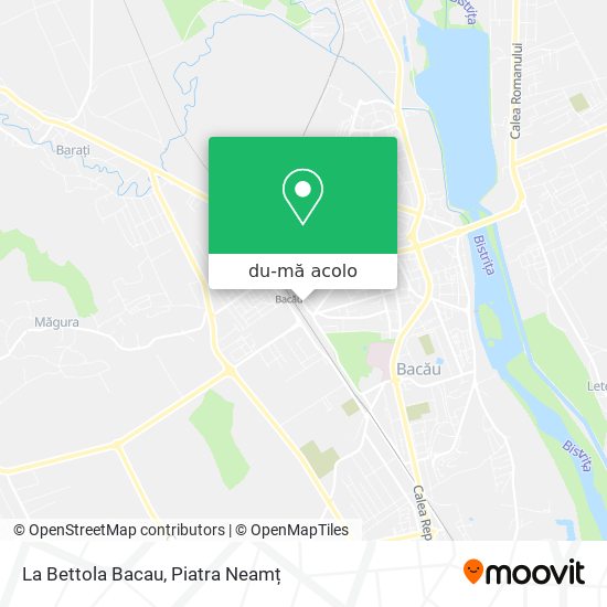 Hartă La Bettola Bacau