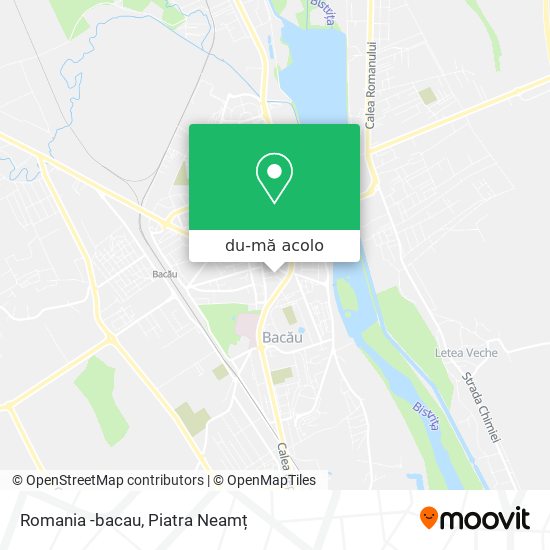 Hartă Romania -bacau