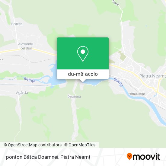 Hartă ponton Bătca Doamnei