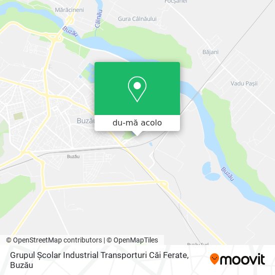 Hartă Grupul Școlar Industrial Transporturi Căi Ferate
