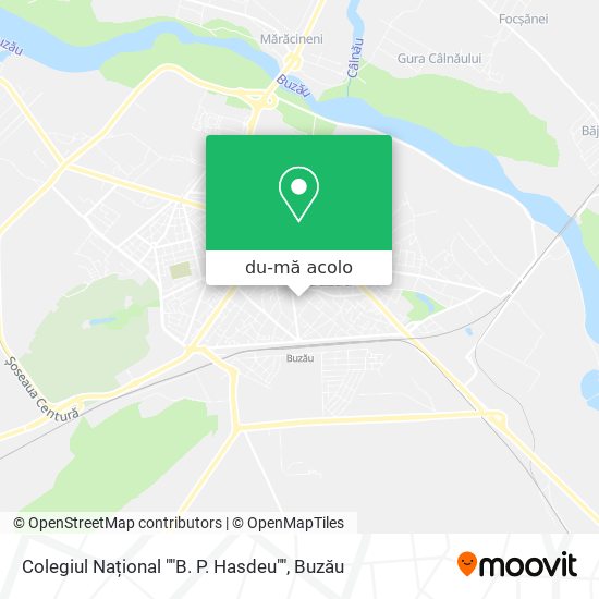 Hartă Colegiul Național ""B. P. Hasdeu""