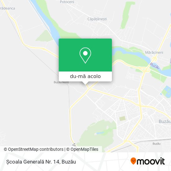 Hartă Școala Generală Nr. 14