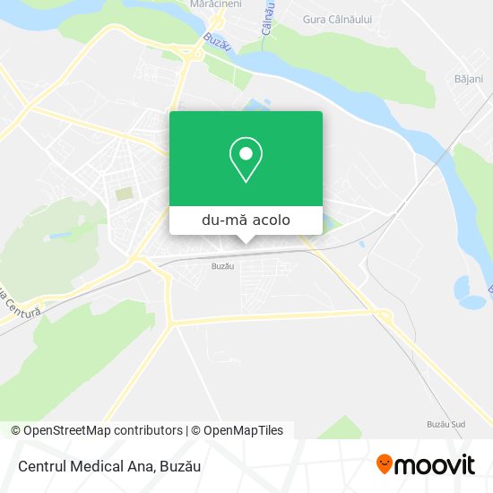 Hartă Centrul Medical Ana