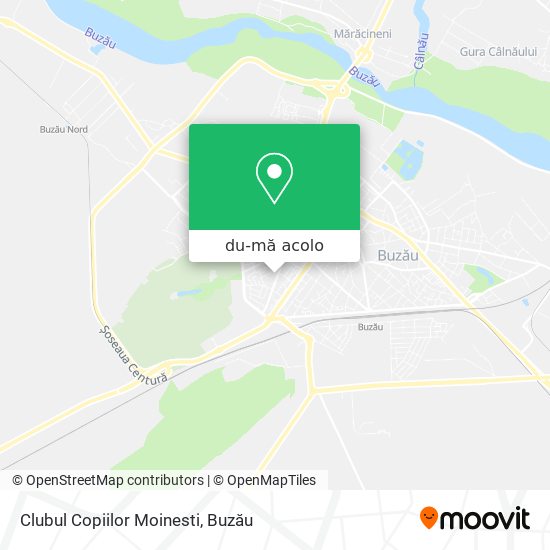 Hartă Clubul Copiilor Moinesti