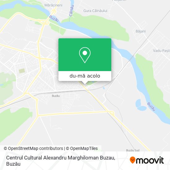 Hartă Centrul Cultural Alexandru Marghiloman Buzau