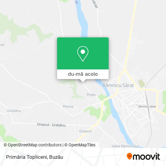 Hartă Primăria Topliceni