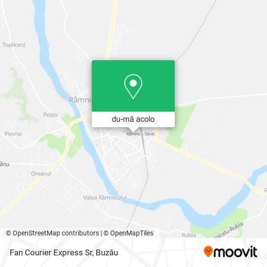Hartă Fan Courier Express Sr