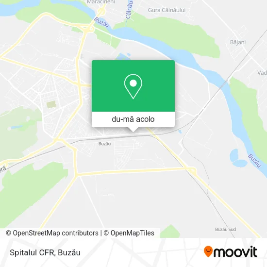 Hartă Spitalul CFR
