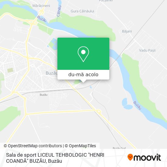 Hartă Sala de sport LICEUL TEHBOLOGIC "HENRI COANDĂ" BUZĂU