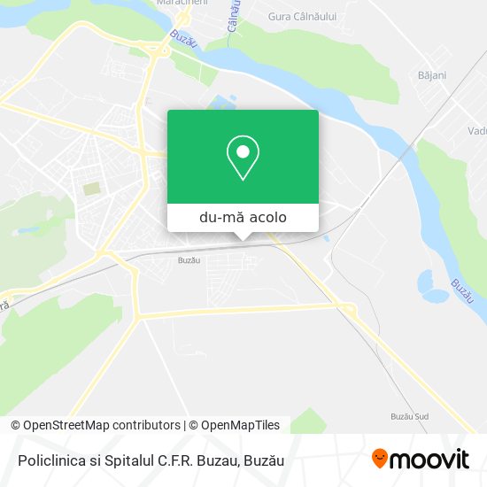 Hartă Policlinica si Spitalul C.F.R. Buzau