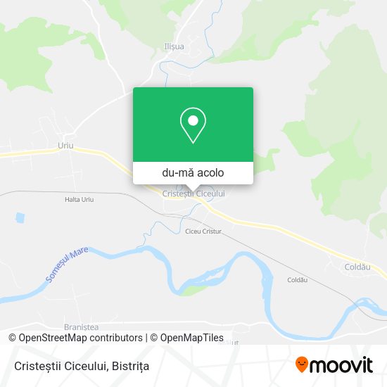 Hartă Cristeștii Ciceului