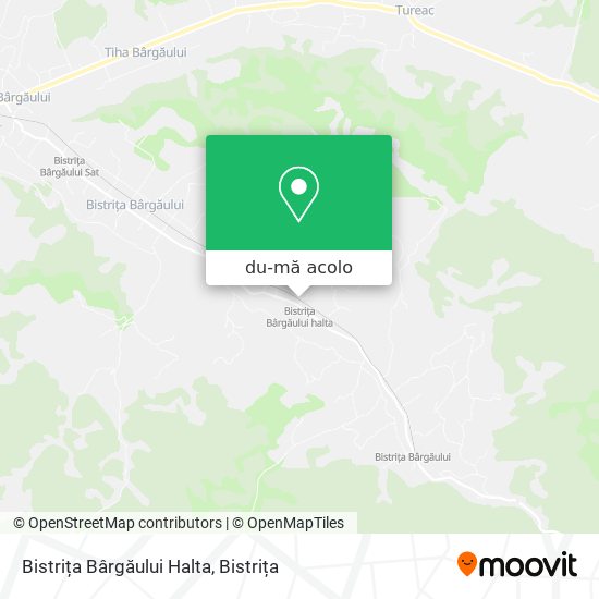 Hartă Bistrița Bârgăului Halta